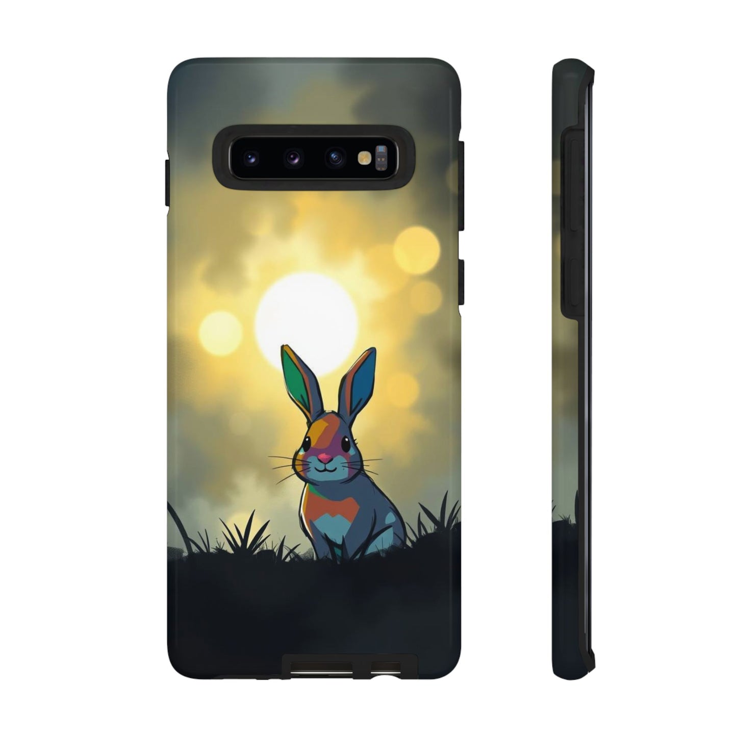 Samsung Galaxy S10 / Glossy Phone Case - Gothic Rabbit Moody Design Phone Case