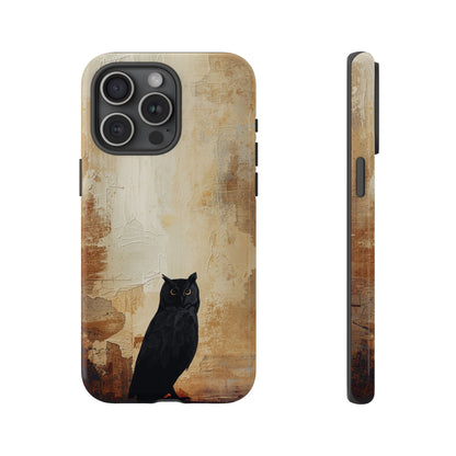 iPhone 15 Pro Max / Glossy Phone Case - Beautiful Abstract Owl Design Phone Case