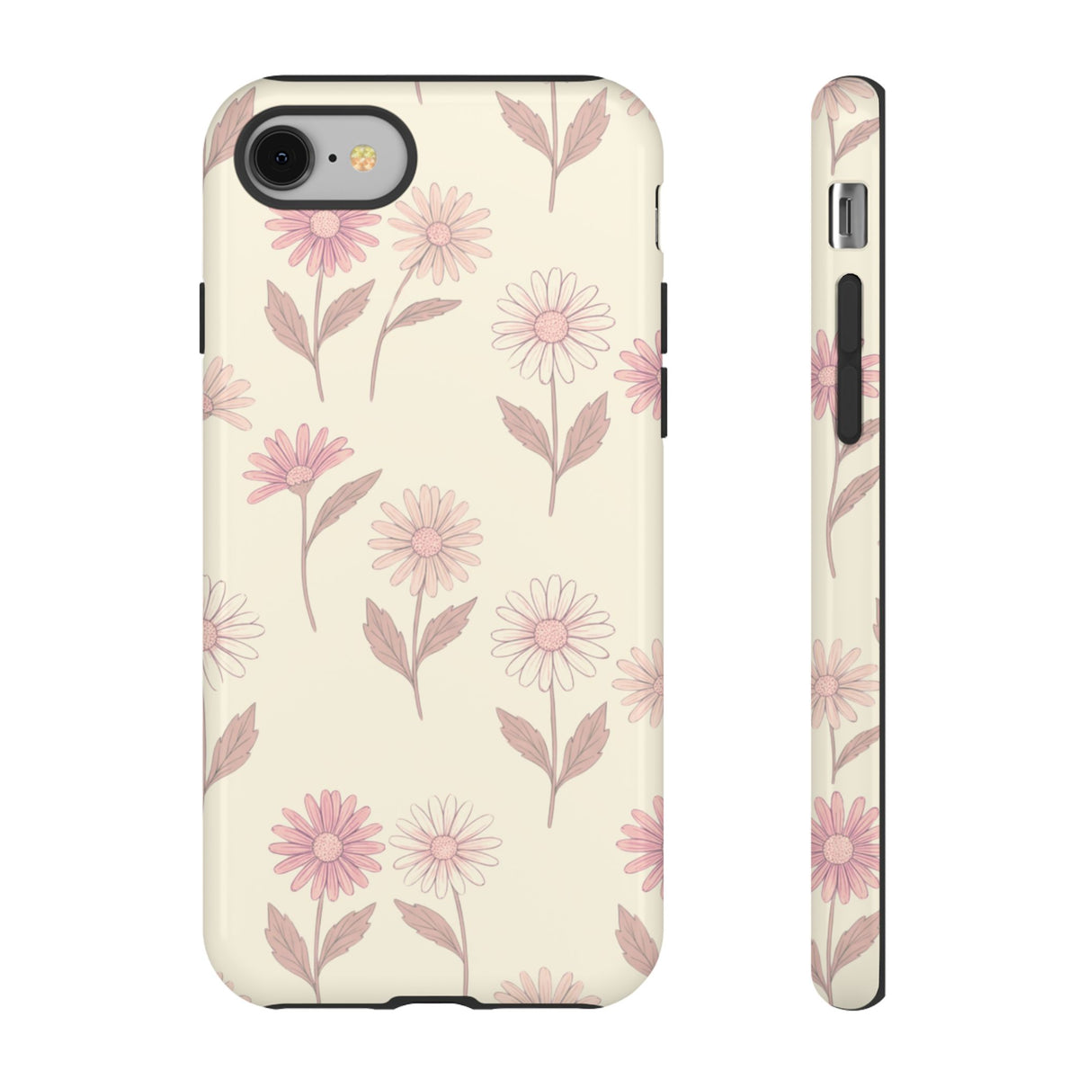 Pretty Blush Daisy Pattern Phone Case