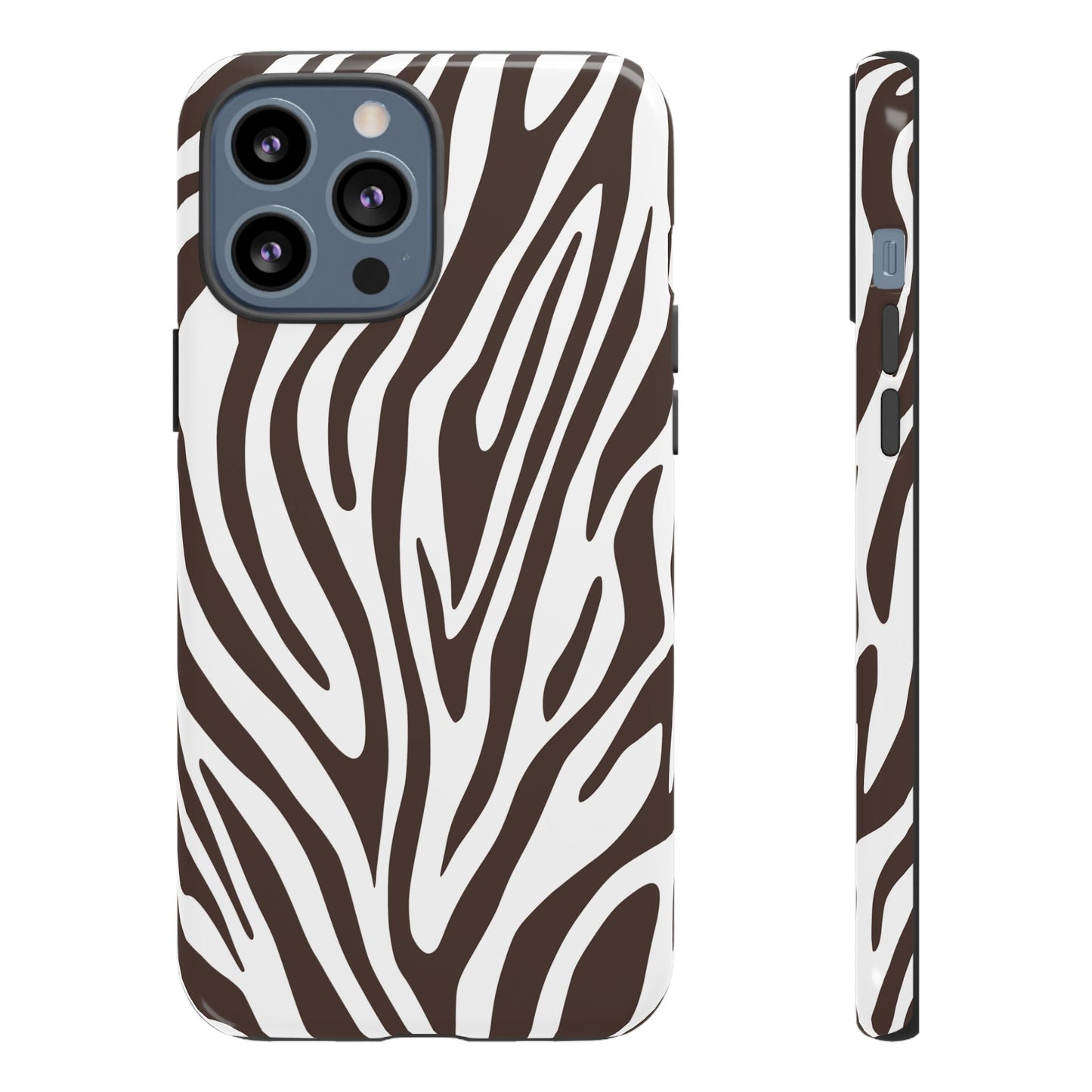 Graphic Brown Tiger Print Phone Case