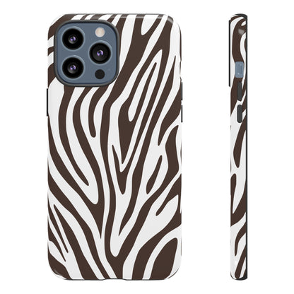 Graphic Brown Tiger Print Phone Case