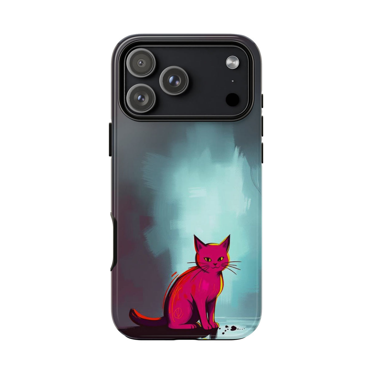 Pop Art Moody Cat Design Phone Case - Multicolor Phone Case - iPhone 17 Pro Max / Glossy
