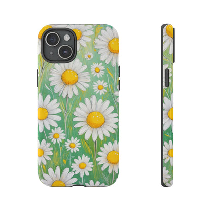 iPhone 15 Plus / Glossy Phone Case - Daisies Floral Pattern 4 Phone Case