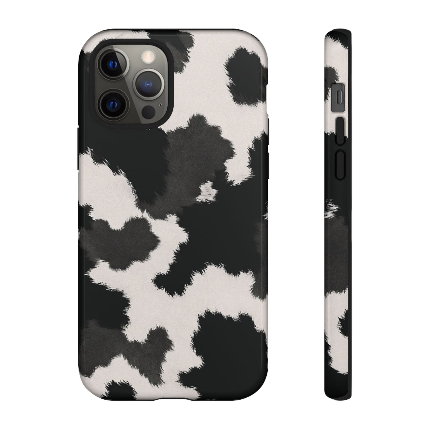 Modern Monochrome Cow Print Phone Case