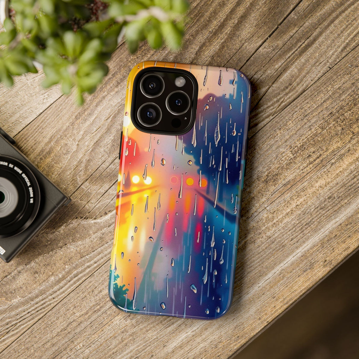 Electric Rain Watercolour Design Phone Case - Multicolor Phone Case