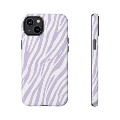Lavender Tiger Print Phone Case