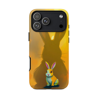 iPhone 17 Pro Max / Glossy Phone Case - Shadow Rabbit Design Phone Case
