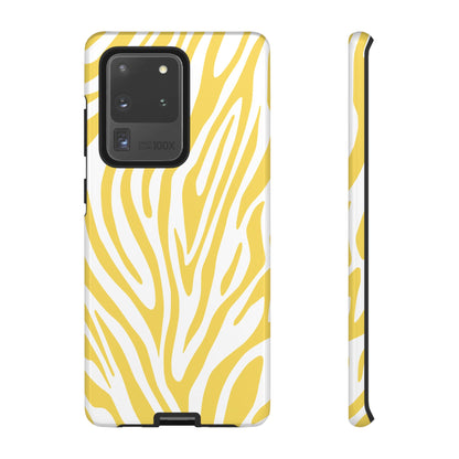 Graphic Yellow Tiger Print Phone Case