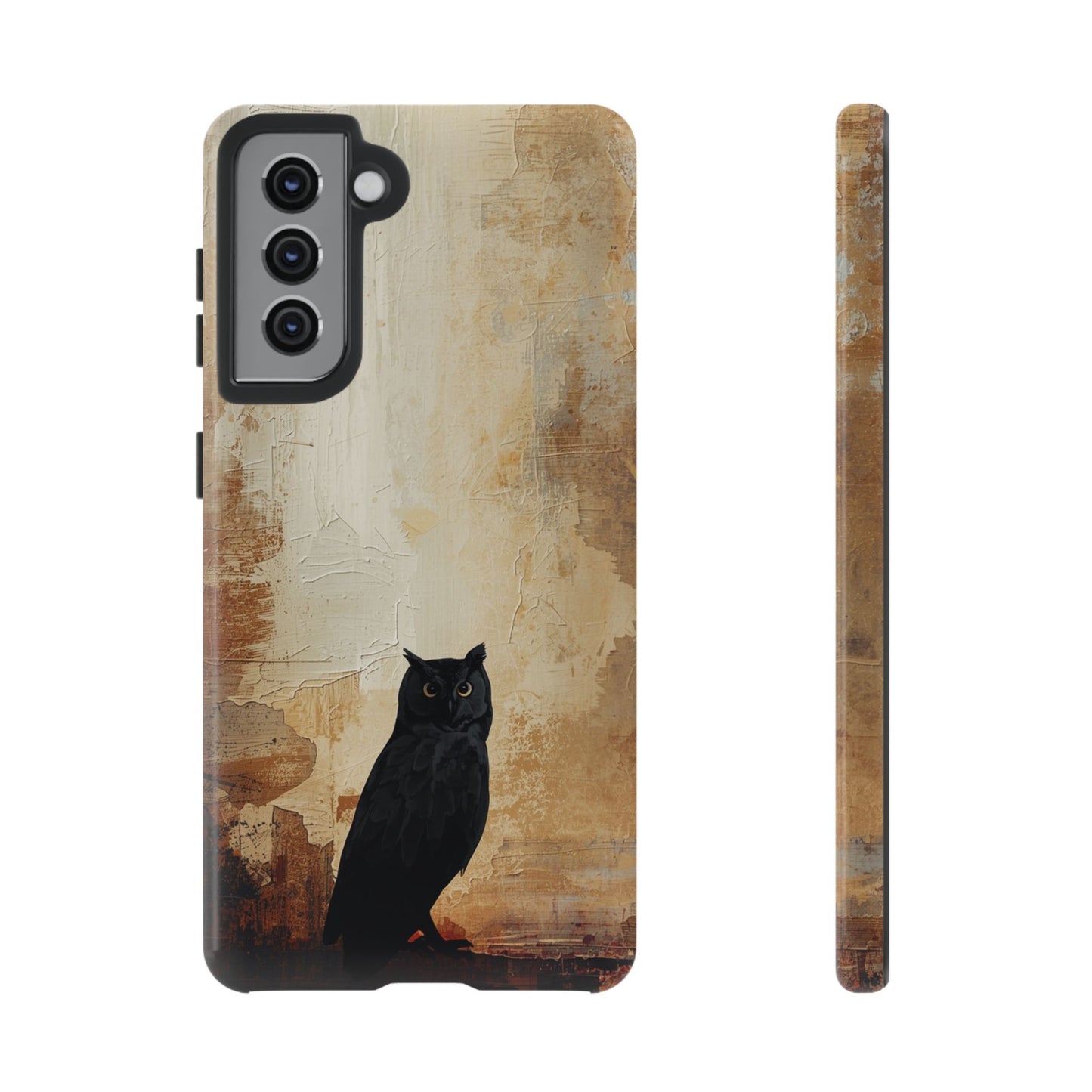 Samsung Galaxy S21 / Glossy Phone Case - Beautiful Abstract Owl Design Phone Case
