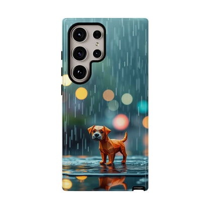 Samsung Galaxy S24 Ultra / Glossy Phone Case - Origami ’Soggy Dog’ Design Phone Case