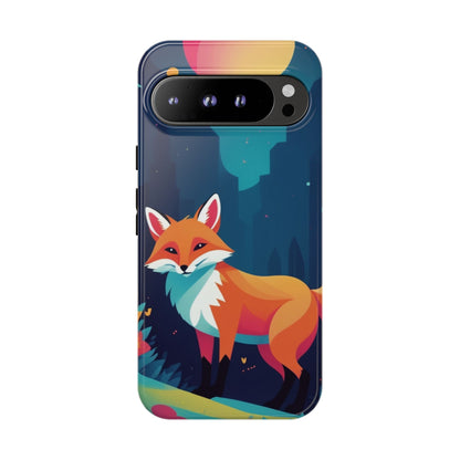 Google Pixel 9 Pro XL / Glossy Phone Case - Stylised Fox Design Phone Case