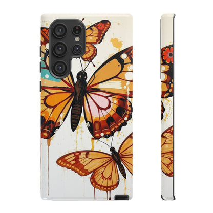 Abstract Butterflies Design Phone Case - Multicolor Phone Case - Samsung Galaxy S22 Ultra / Glossy