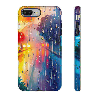 Electric Rain Watercolour Design Phone Case - Multicolor Phone Case - iPhone 8 Plus / Glossy