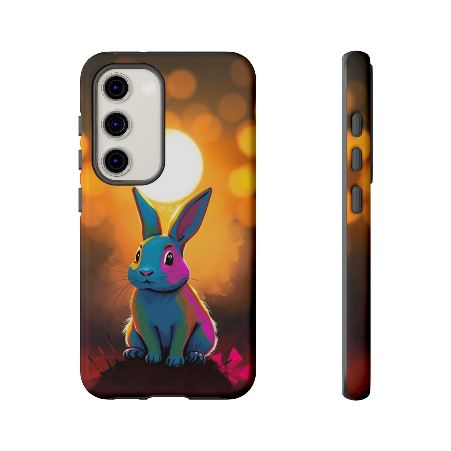 Samsung Galaxy S23 / Glossy Phone Case - Pop Art Rabbit Design Phone Case
