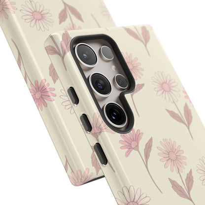 Pretty Blush Daisy Pattern Phone Case