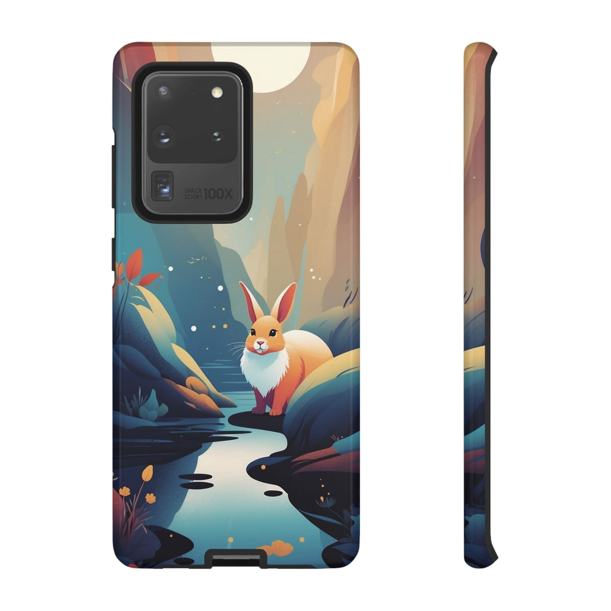 Stylised Rabbit Design Phone Case - Multicolor Phone Case - Samsung Galaxy S20 Ultra / Glossy