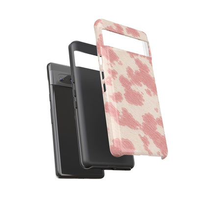 Pretty Blush Cow Print Phone Case