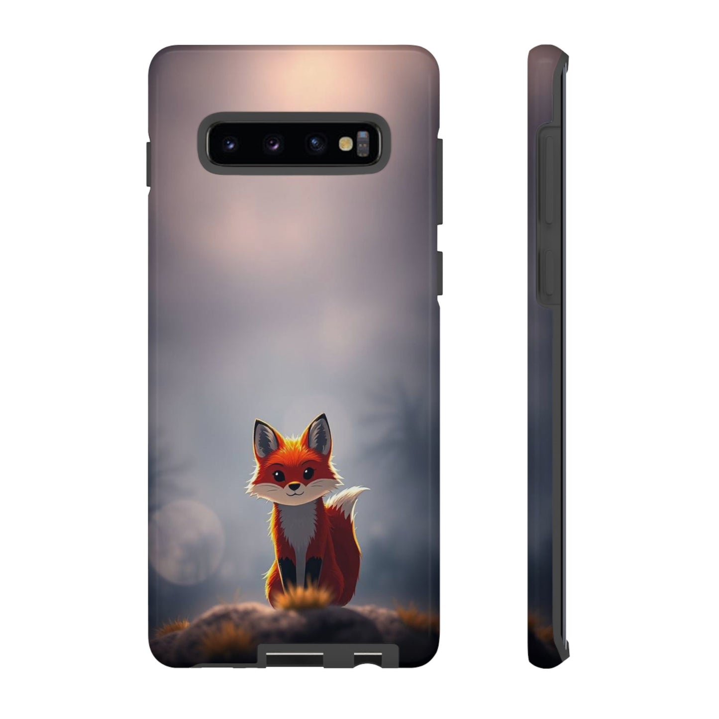 Samsung Galaxy S10 Plus / Glossy Phone Case - Cute Gothic Fox Design Phone Case