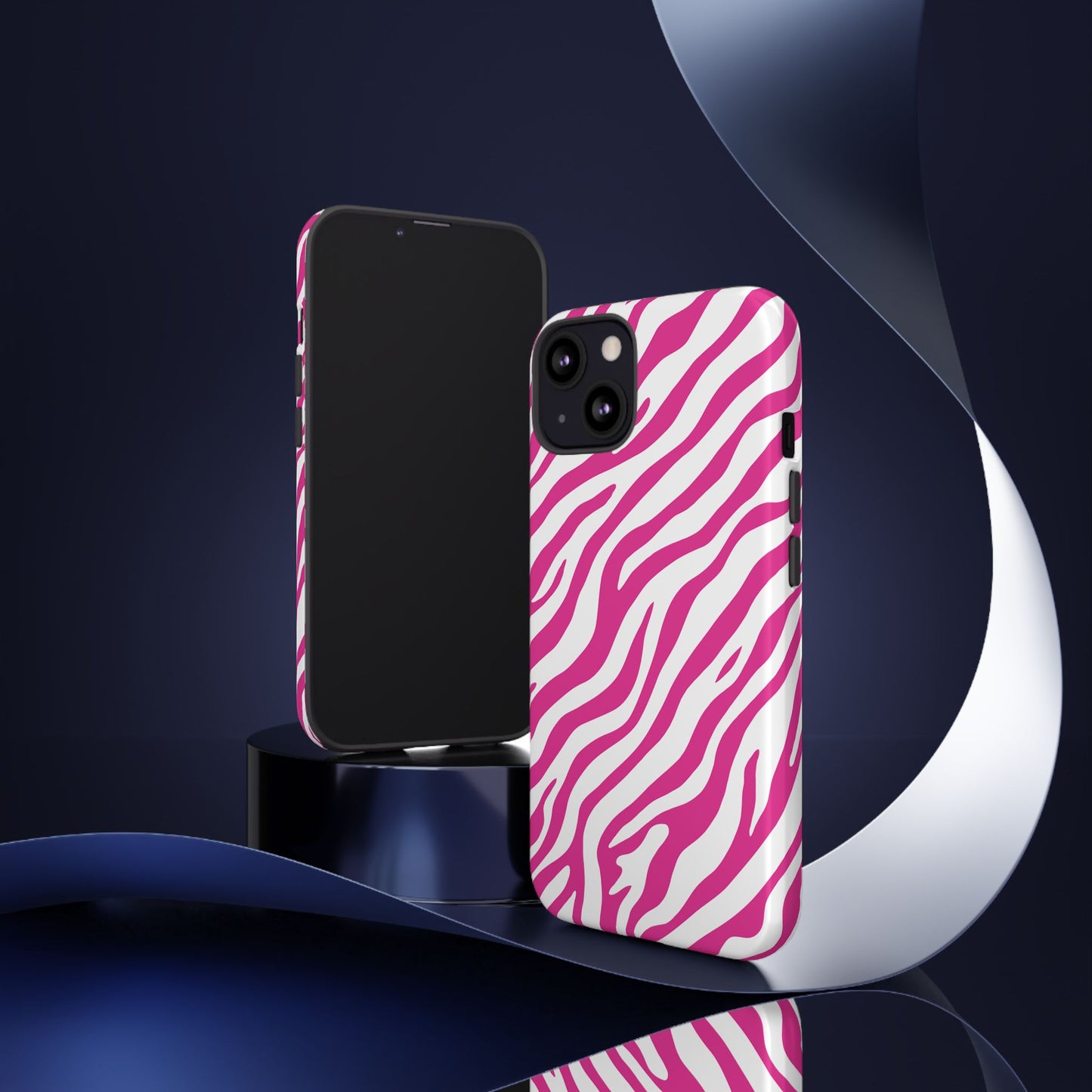 Stylish Hot Pink Zebra Print Phone Case
