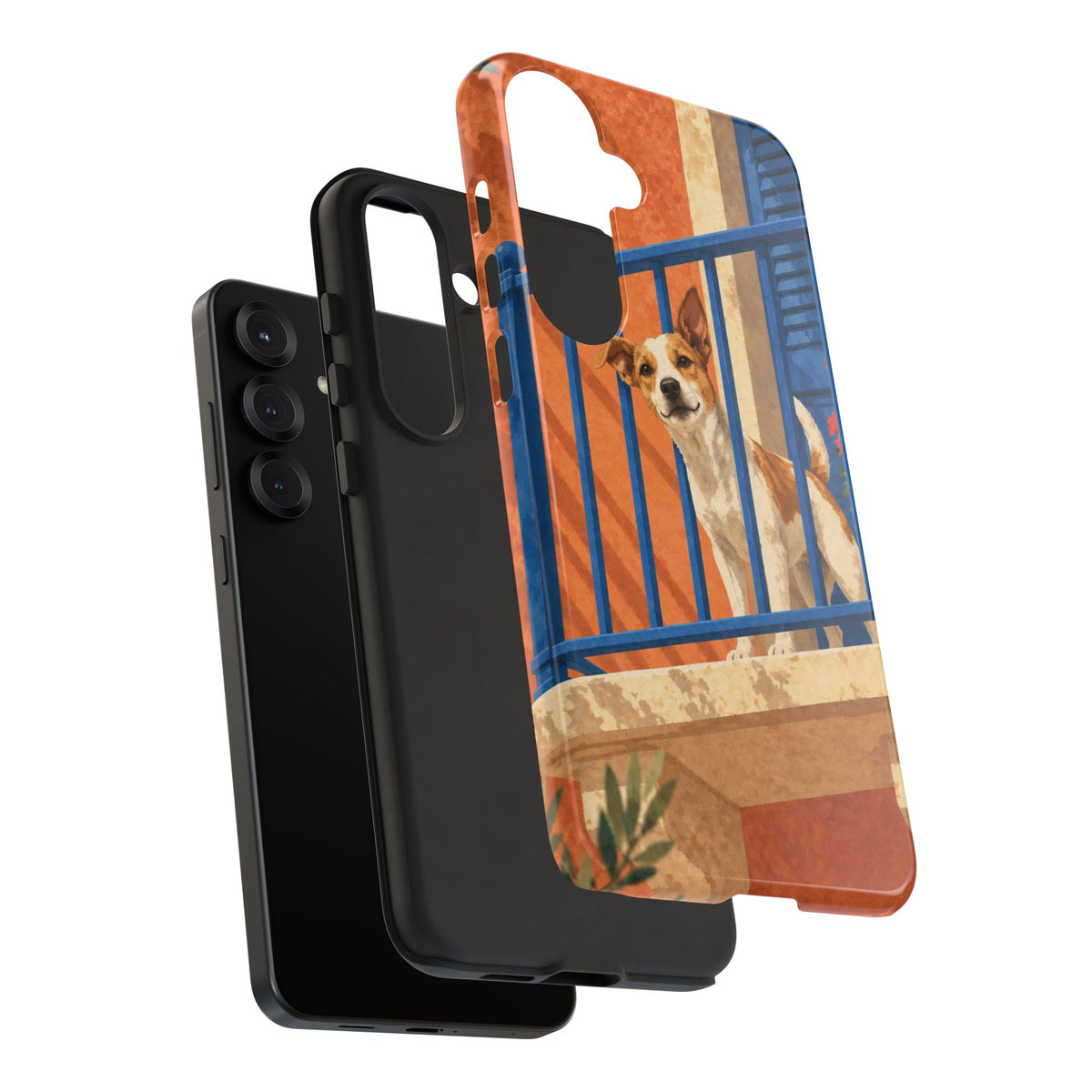 Jack Russell Terrier Balcony Busybody Phone Case - Multicolor Phone Case