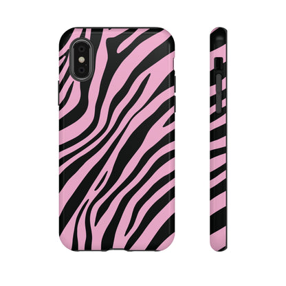 Modern Blush Zebra Print Phone Case