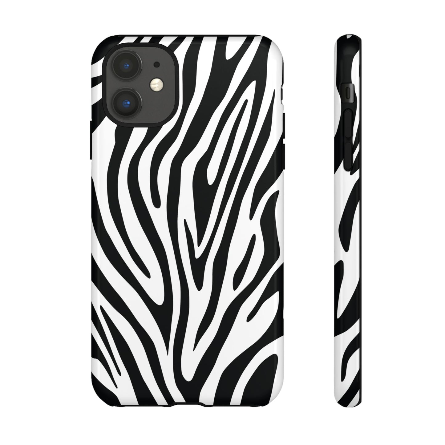 Classic Monochrome Tiger Print Phone Case