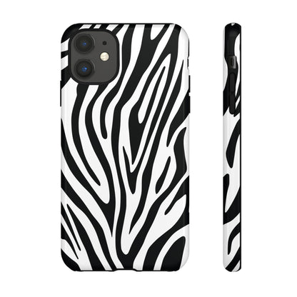 Classic Monochrome Tiger Print Phone Case