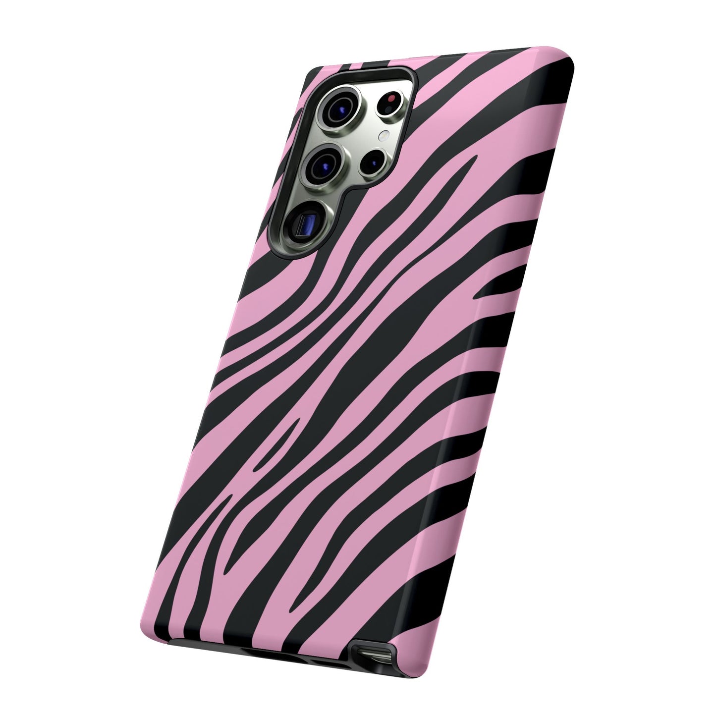 Modern Blush Zebra Print Phone Case