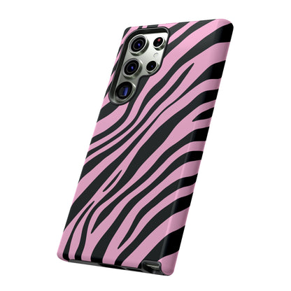 Modern Blush Zebra Print Phone Case
