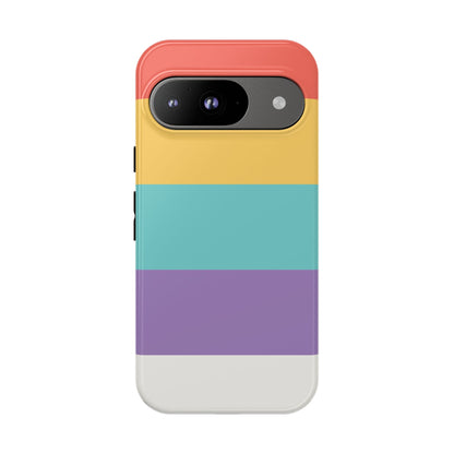 Pastel Rainbow Stripe Pattern Phone Case - Phone Case - Google Pixel 9 / Glossy