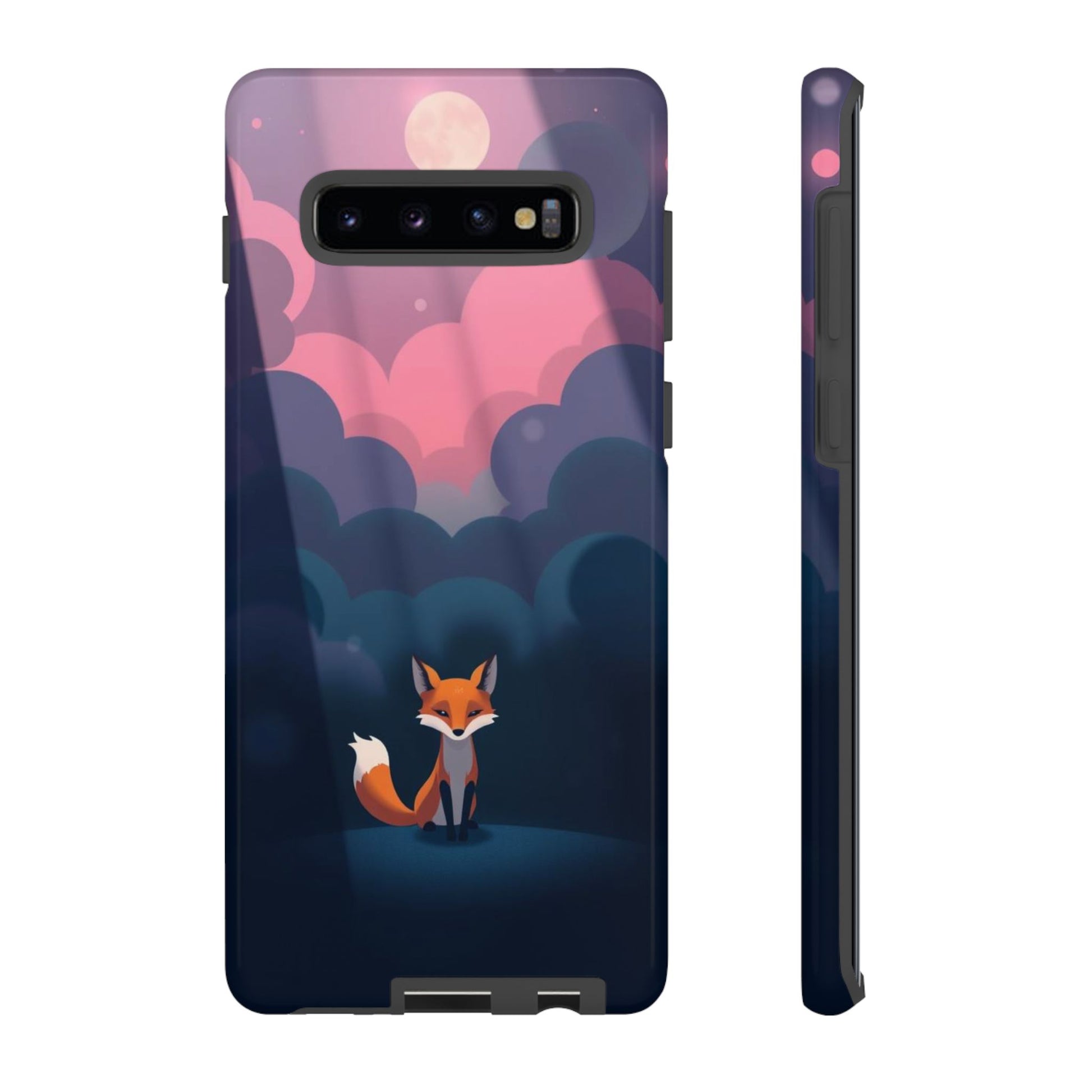 Moody Pop Art Fox Design Phone Case - Multicolor Phone Case - Samsung Galaxy S10 Plus / Glossy