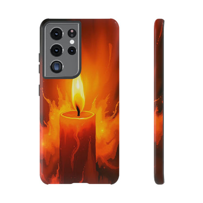 Samsung Galaxy S21 Ultra / Glossy Phone Case - Red Candle Phone Case