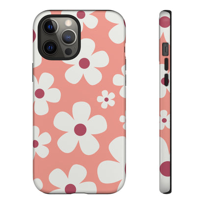 Cute Pink Daisy Pattern #2 Phone Case - Pink Phone Case - iPhone 12 Pro Max / Glossy
