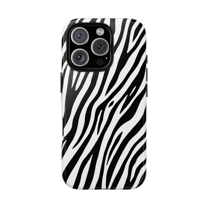 Monochrome Tiger Print Phone Case
