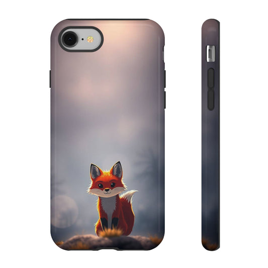 Cute Gothic Fox Design Phone Case