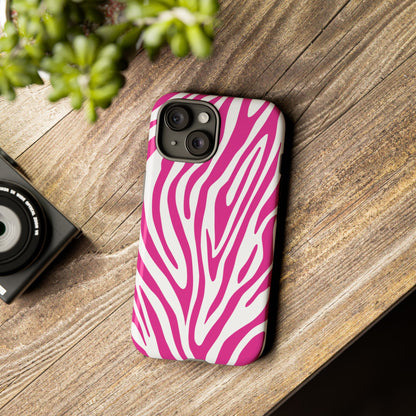 Graphic Hot Pink Tiger Print Phone Case