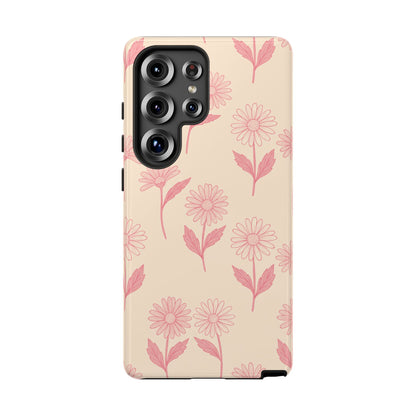 Pretty Pink Daisy Pattern Phone Case