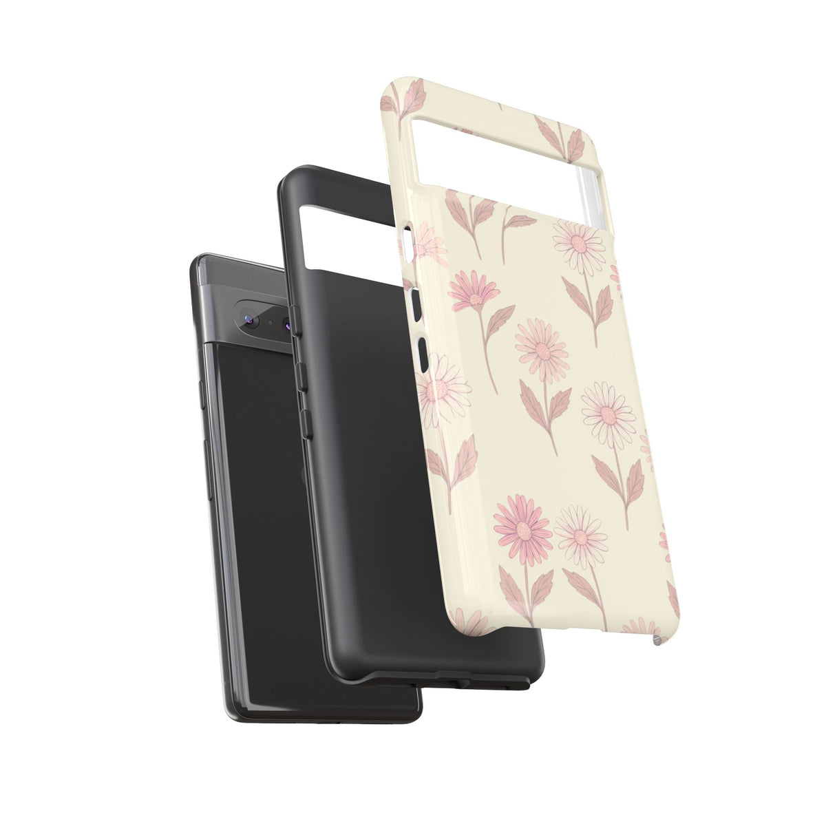 Pretty Blush Daisy Pattern Phone Case