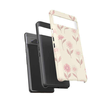 Pretty Blush Daisy Pattern Phone Case