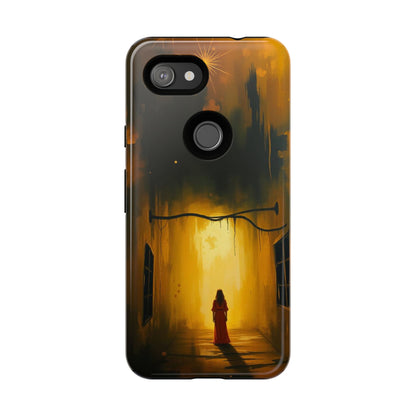 Acrylic Gothic Woman in Red Phone Case