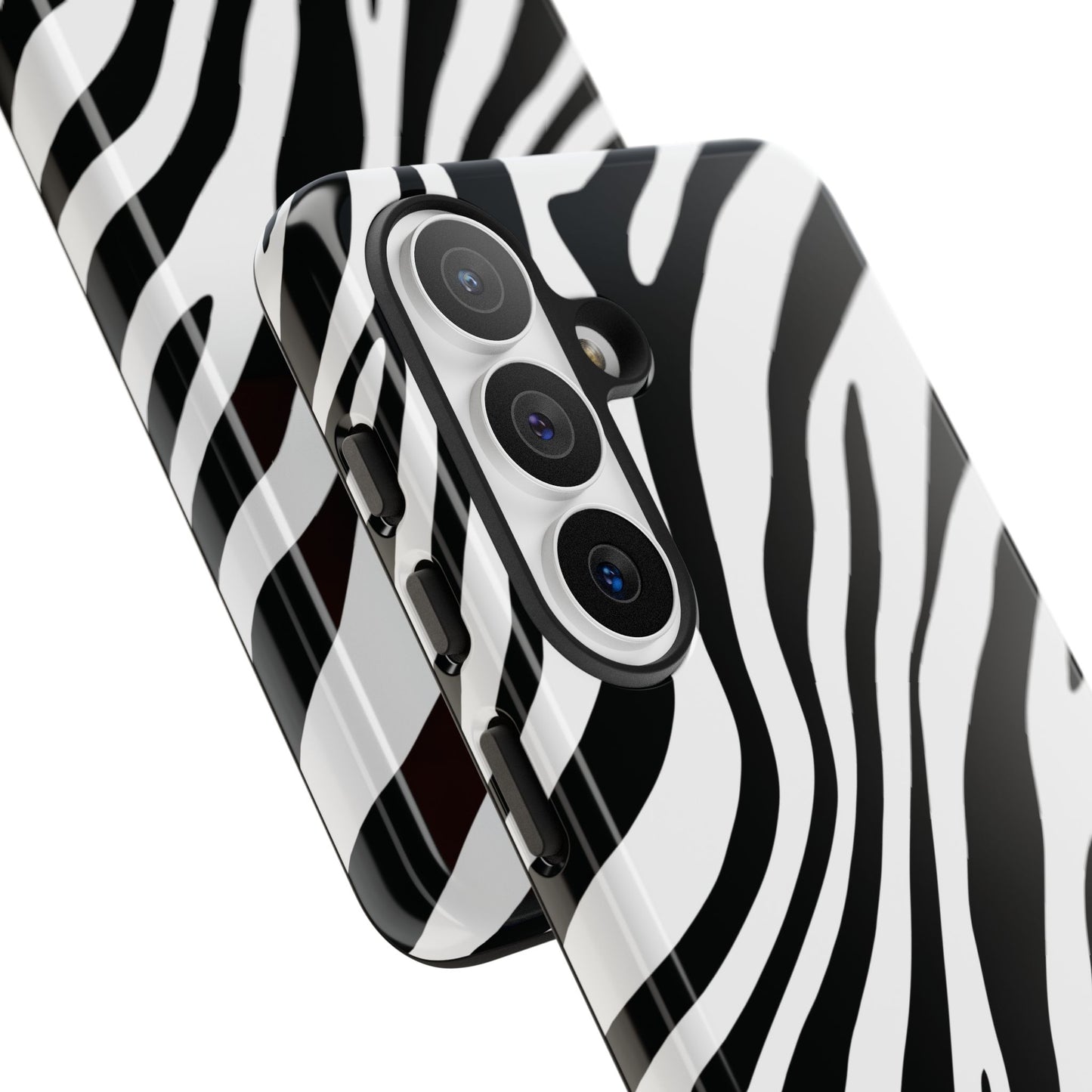 Modern Monochrome Zebra Print Phone Case