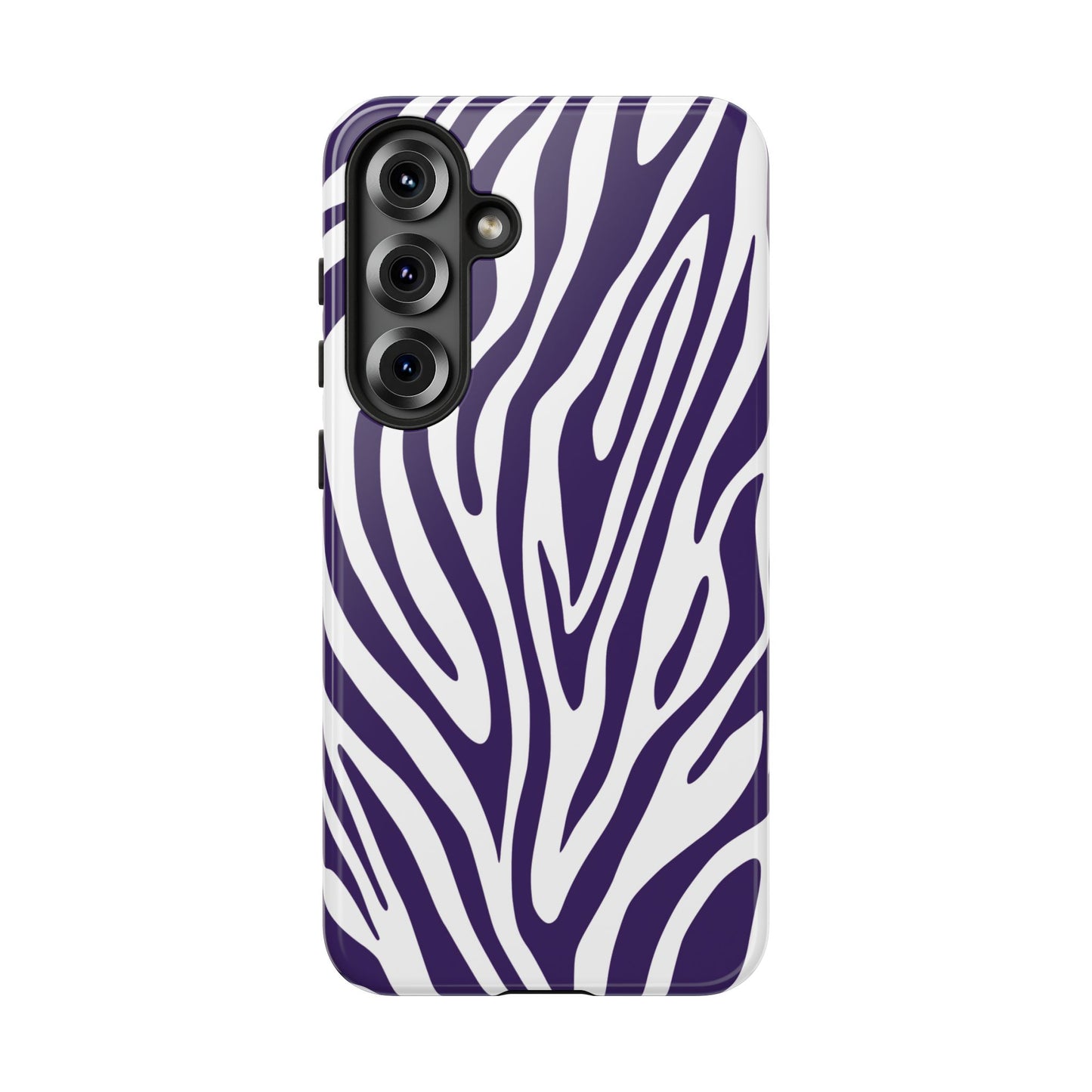 Graphic Purple Tiger Print Phone Case