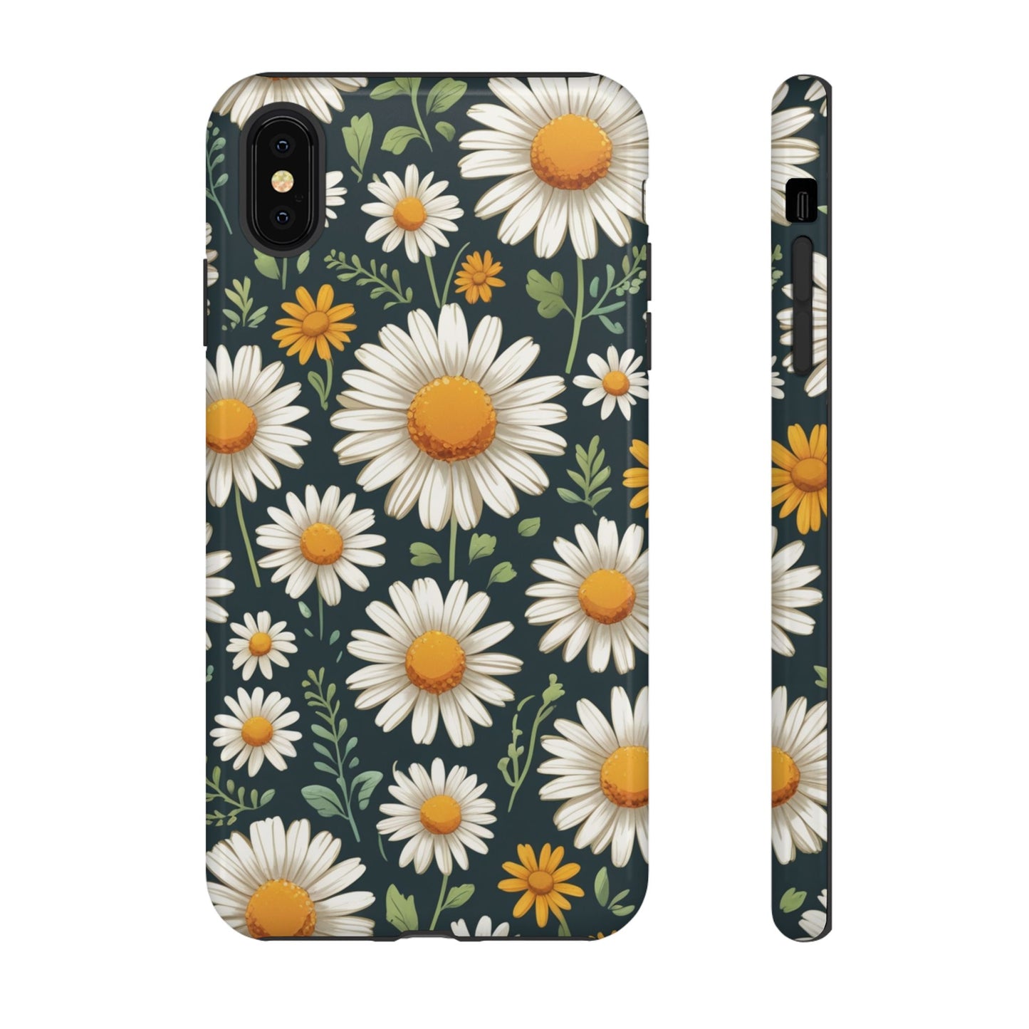 iPhone XS MAX / Glossy Phone Case - Daisies Floral Pattern 3 Phone Case