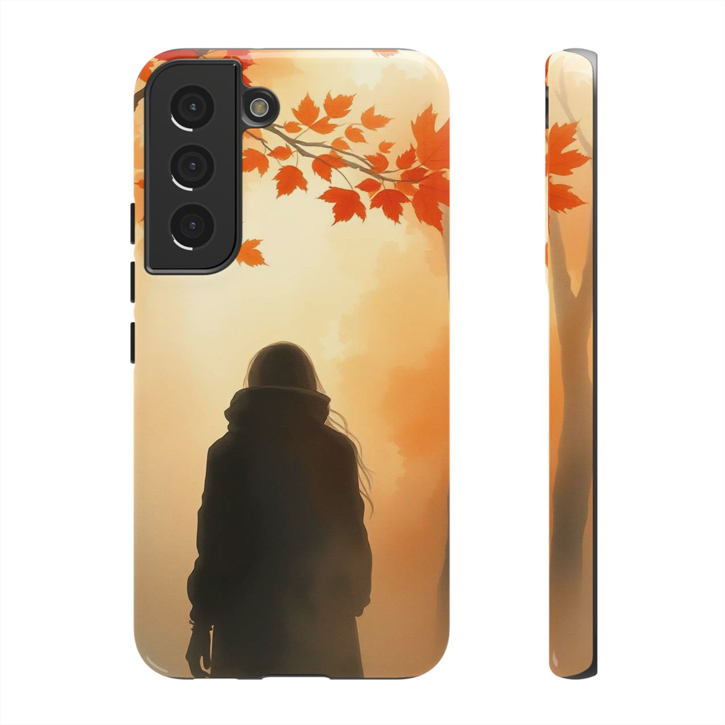 Samsung Galaxy S22 / Glossy Phone Case - Watercolour Mysterious Woman Phone Case