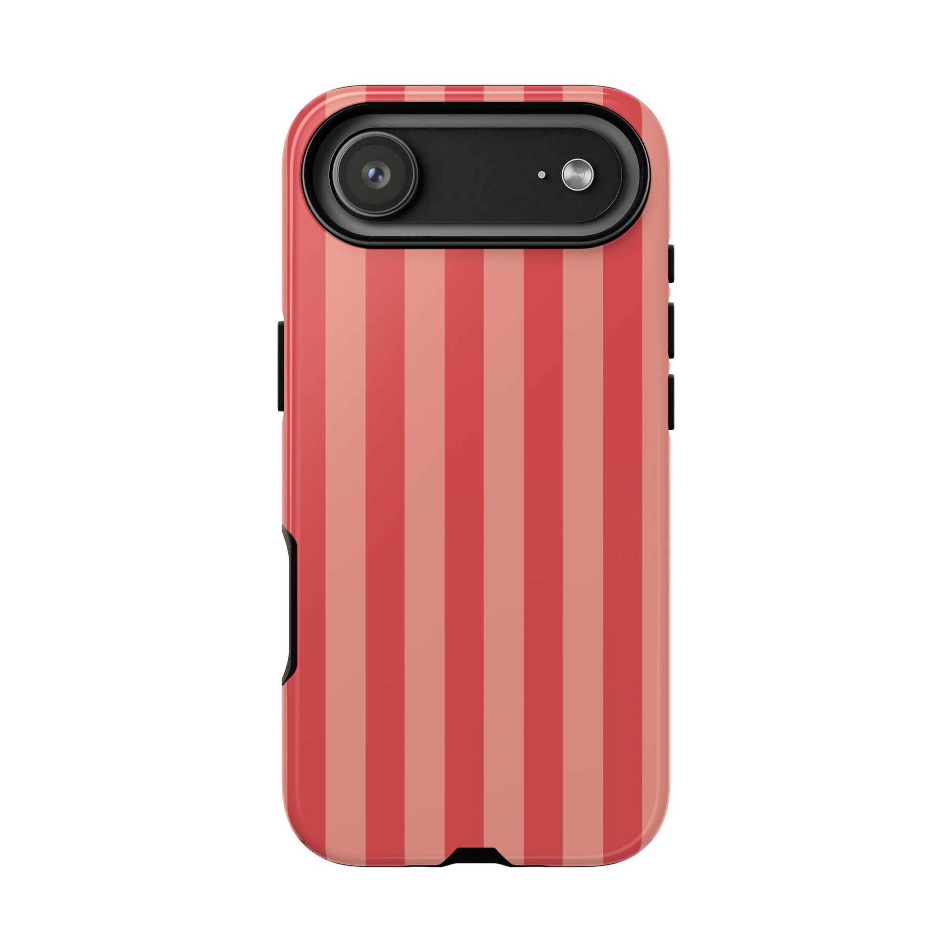 iPhone 17 Air / Glossy Phone Case - ’Light Pink Stripe Pattern’ Phone Case
