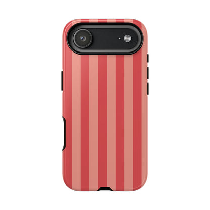 iPhone 17 Air / Glossy Phone Case - ’Light Pink Stripe Pattern’ Phone Case
