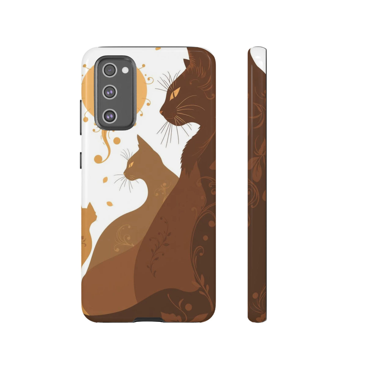 Abstract Cat Pattern Design Phone Case - Multicolor Phone Case - Samsung Galaxy S20 FE / Glossy