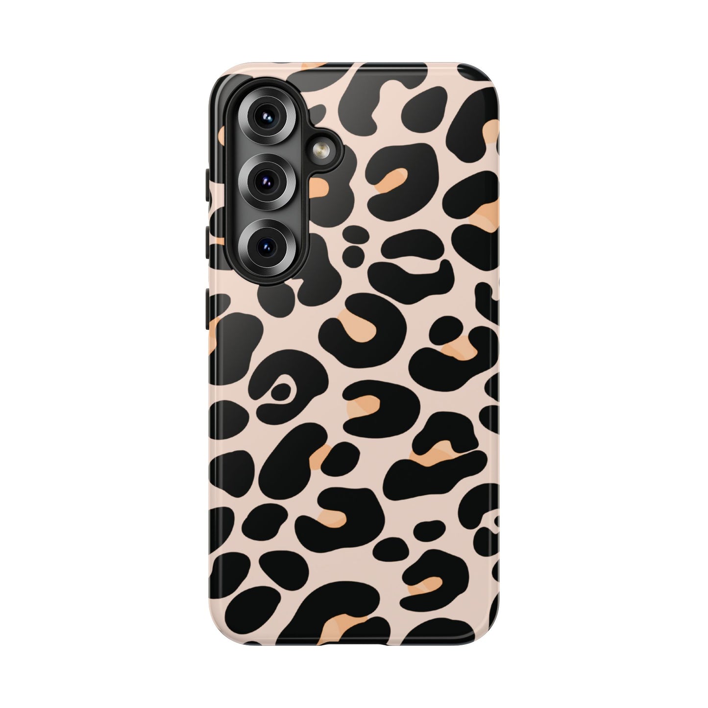 Elegant Peach Leopard Print Phone Case