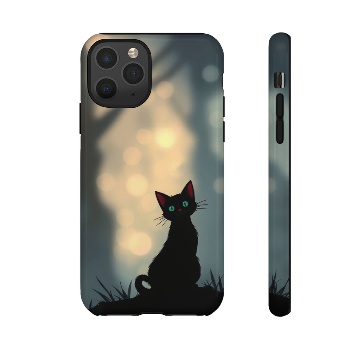 Gothic Cat Design Phone Case - Multicolor Phone Case - iPhone 11 Pro / Glossy