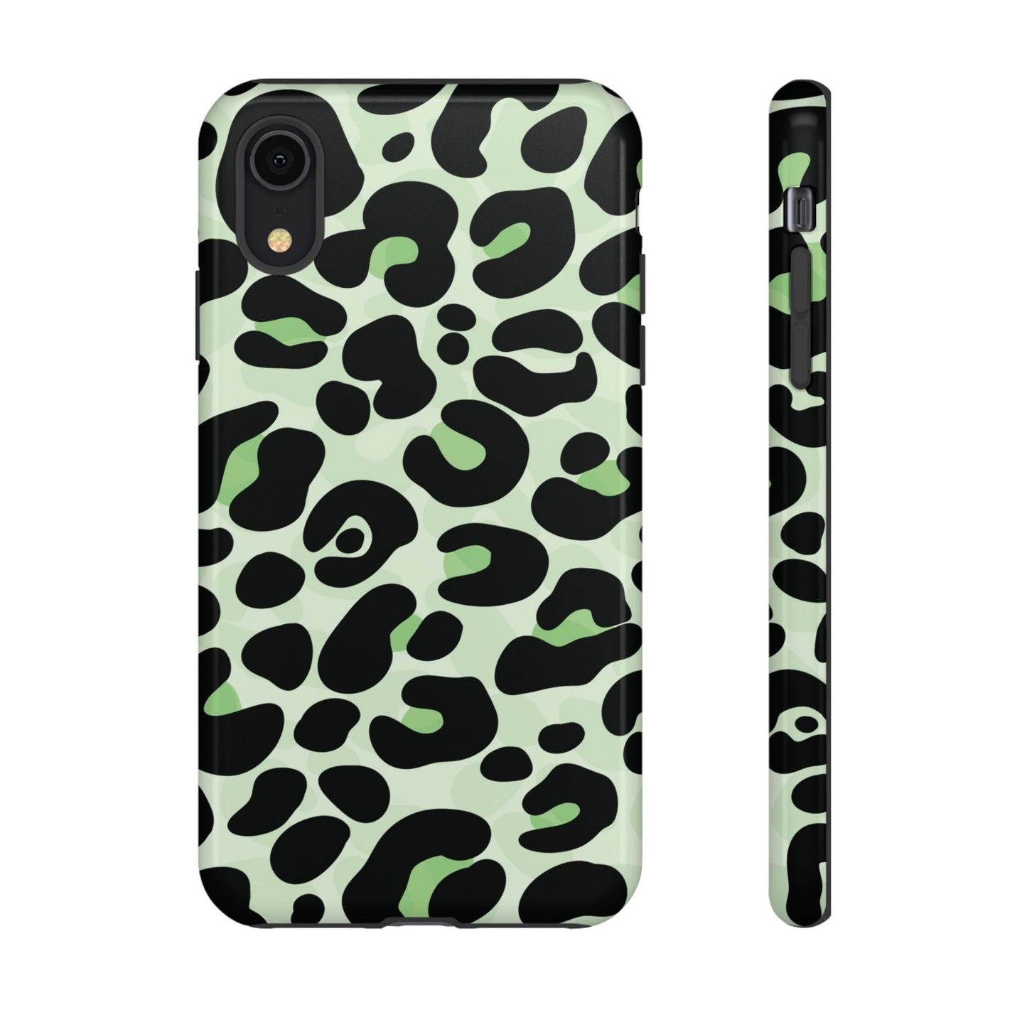 Chic Sage Leopard Print Phone Case